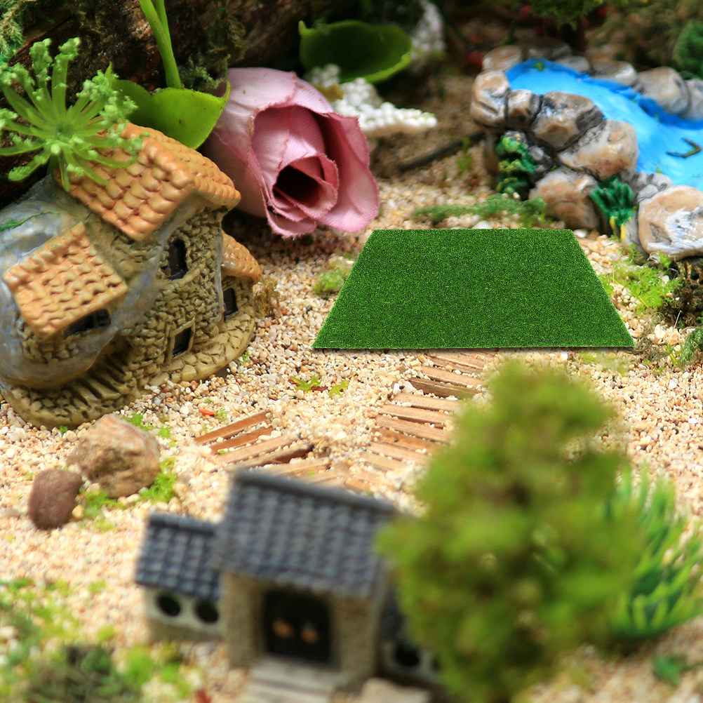 Bonsai Garden Miniature - หญ้าเทียมสมจริง 16 ชิ้น สำหรับงานประดิษฐ์ DIY แผ่นมอสเทียม