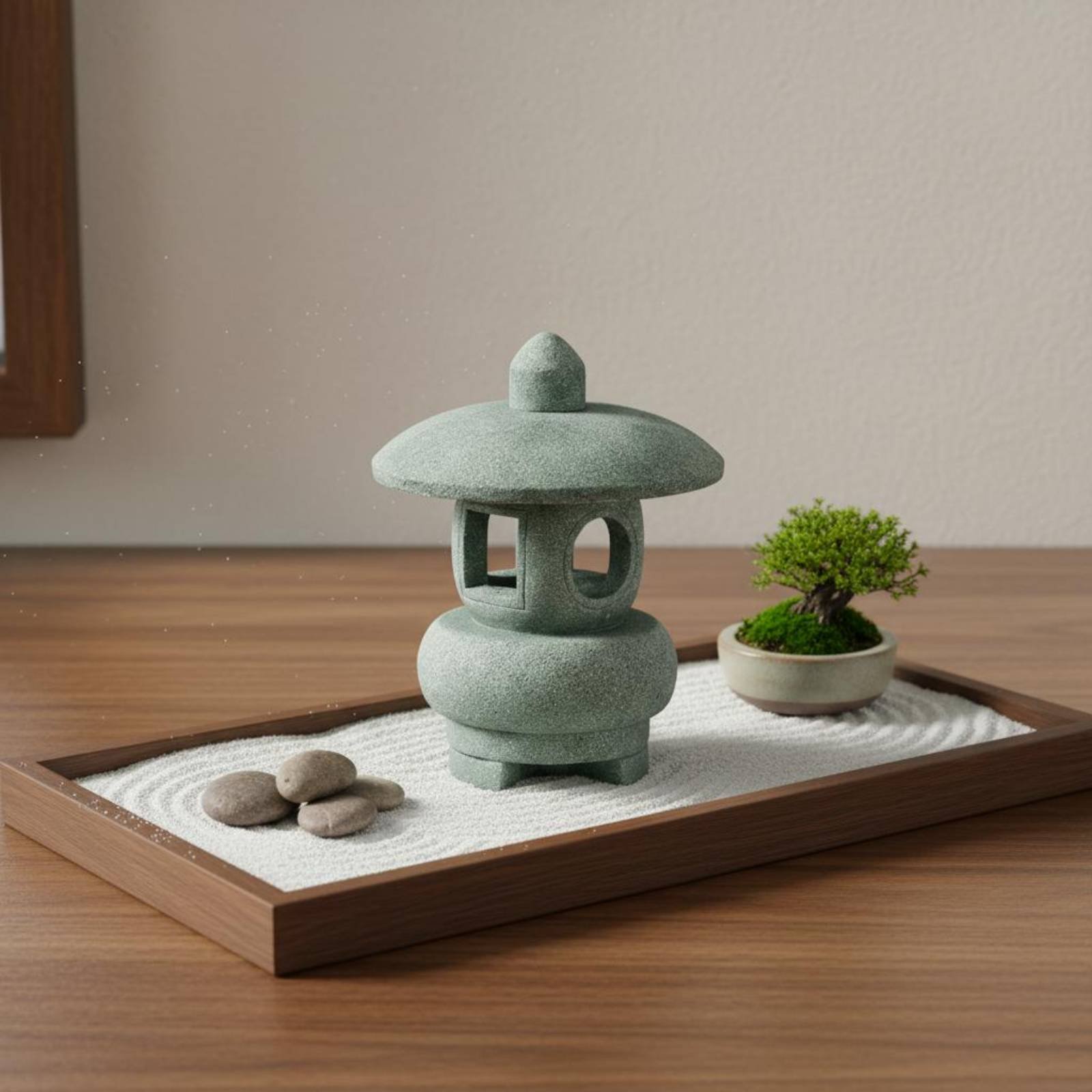 โคมไฟหินจิ๋วสไตล์โบราณ ตกแต่งบ - Bonsai Garden Miniature บทวิจารณ์และราคา