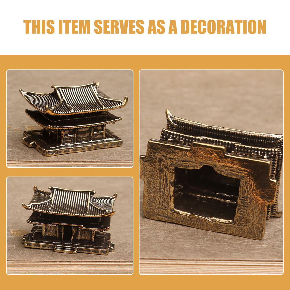 รูปปั้นเจดีย์ทองเหลืองขนาดเล็ก - Mini Bonsai Zen Garden บทวิจารณ์และราคา