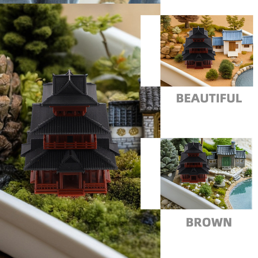 มินิภูมิทัศน์สถาปัตยกรรมเอเชีย - Mini Bonsai Zen Garden บทวิจารณ์และราคา