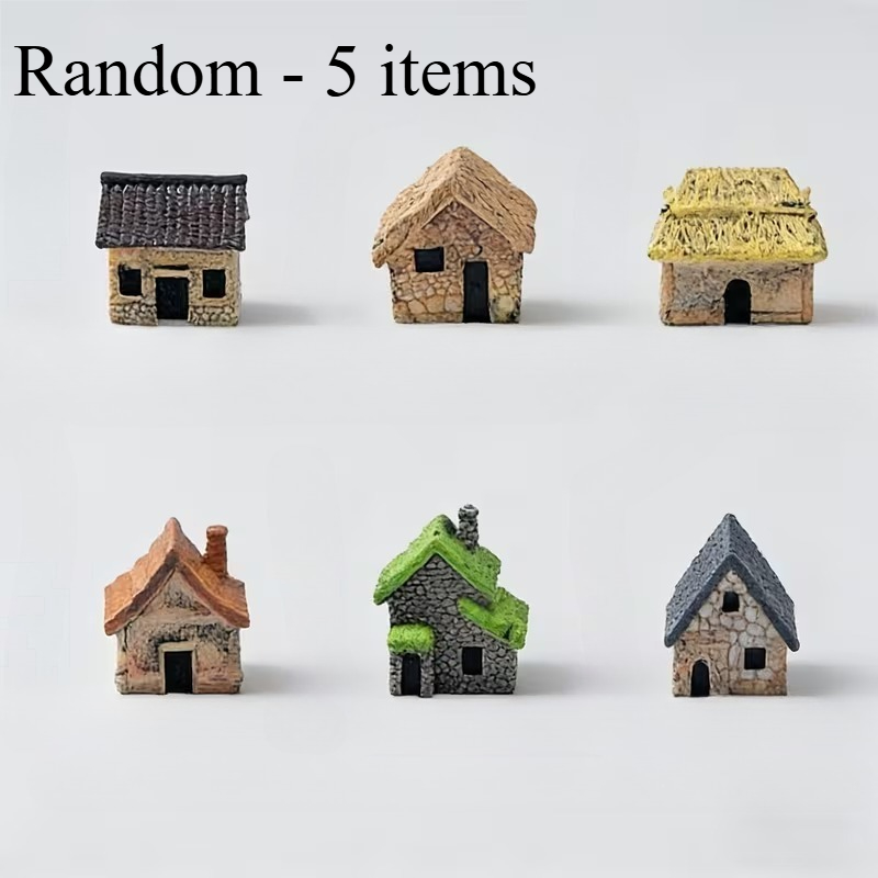 ชุดบ้านเรซินขนาดเล็ก 5 ชิ้น ทำ - Bonsai Garden Miniature บทวิจารณ์และราคา