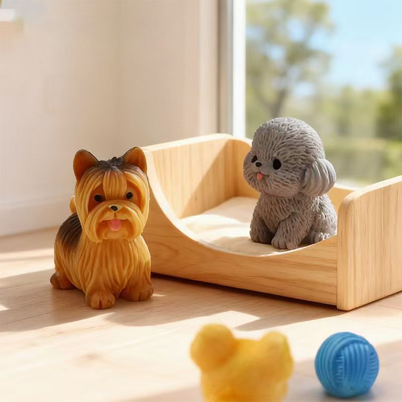 ตุ๊กตาหมาพุดเดิ้ลน่ารัก ของตกแ - Bonsai Garden Miniature บทวิจารณ์และราคา