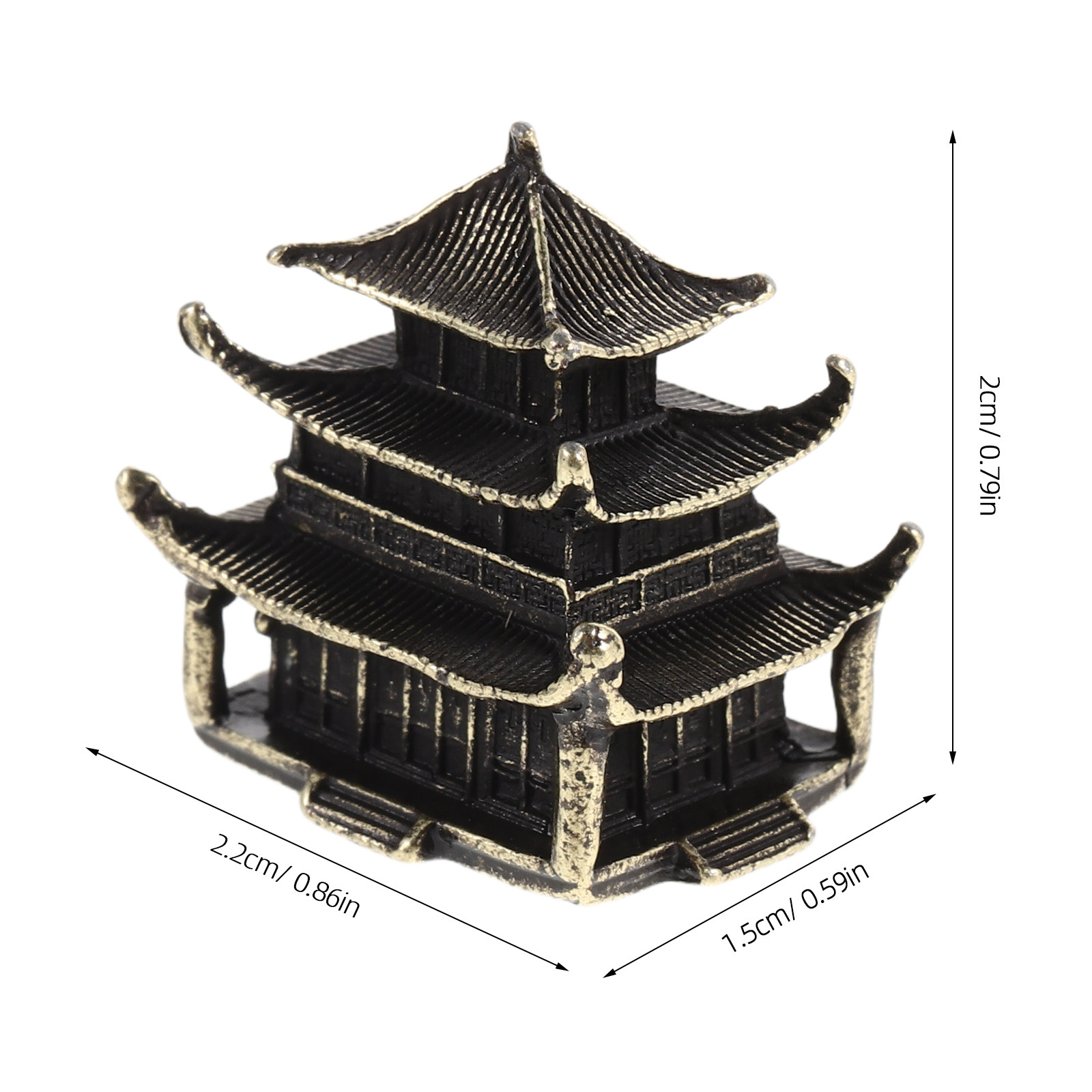 เจดีย์ทองเหลืองขนาดเล็ก รูปปั้ - Mini Bonsai Zen Garden บทวิจารณ์และราคา