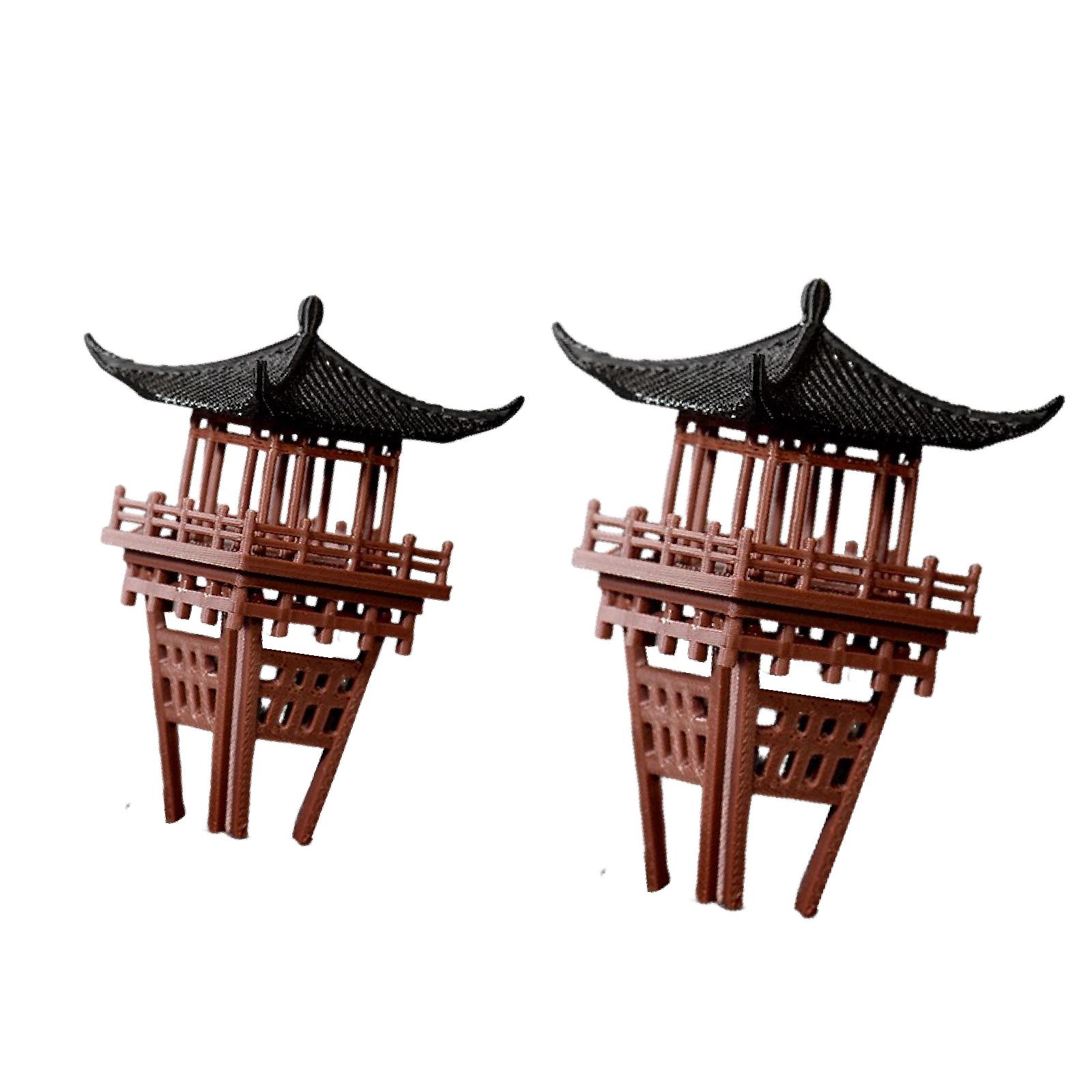 ศาลาจีนจิ๋ว ของตกแต่งสวนแบบดั้ - Bonsai Garden Miniature บทวิจารณ์และราคา