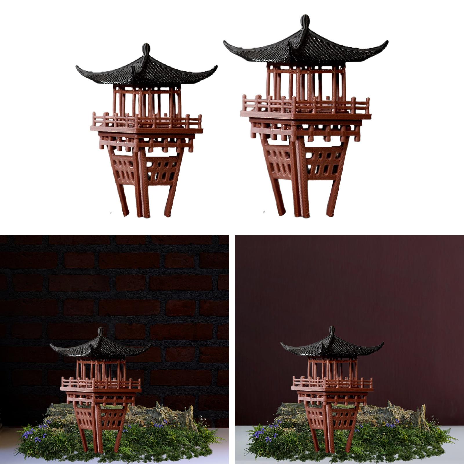 ศาลาจีนจิ๋ว ของตกแต่งสวนแบบดั้ - Bonsai Garden Miniature บทวิจารณ์และราคา
