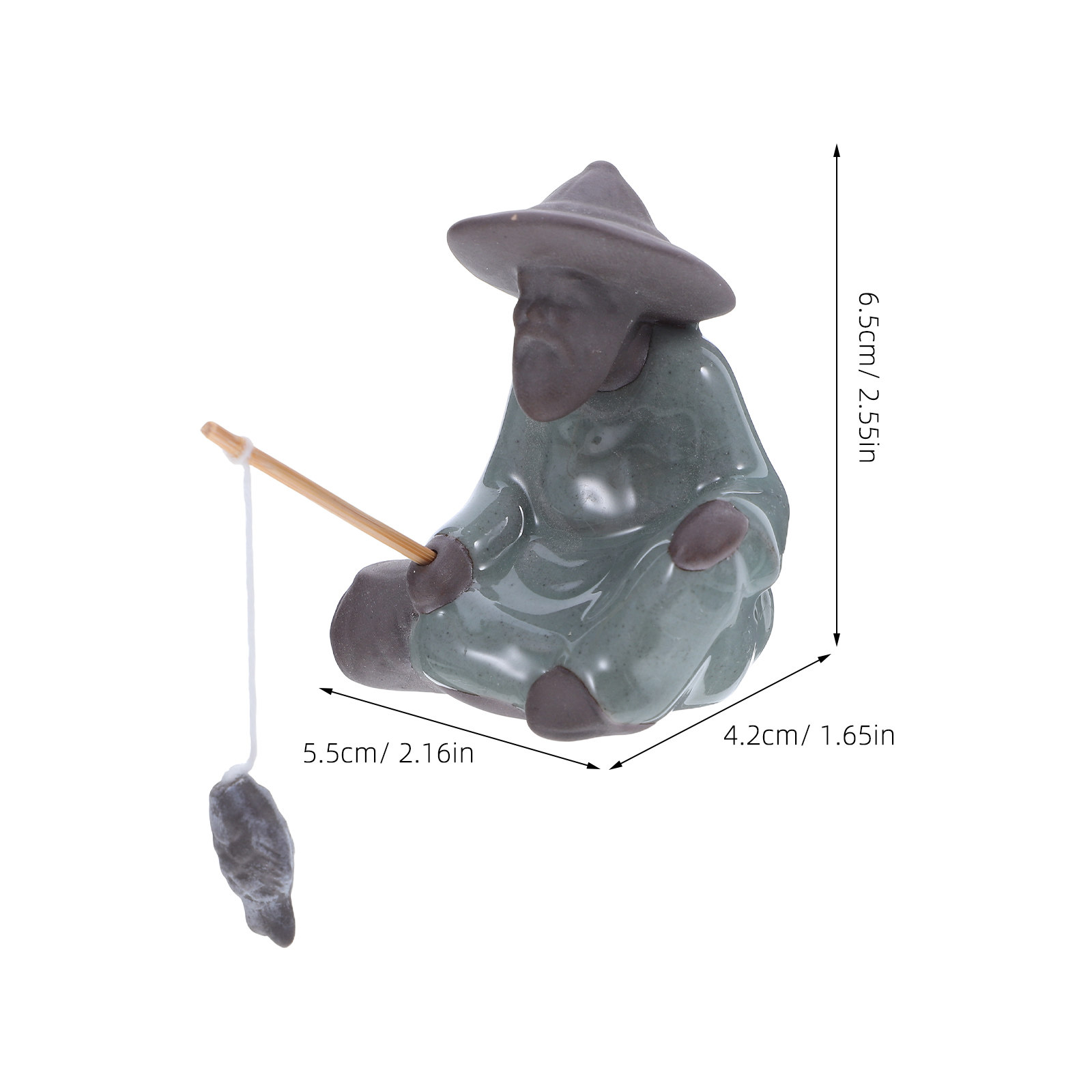 รูปปั้นเซรามิกชาวจีนตกแต่งสวนข - Mini Bonsai Zen Garden บทวิจารณ์และราคา