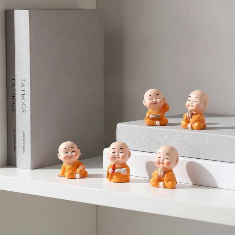 รูปปั้นพระน้อยเรซิน 1 ชิ้น สำห - Mini Bonsai Zen Garden บทวิจารณ์และราคา