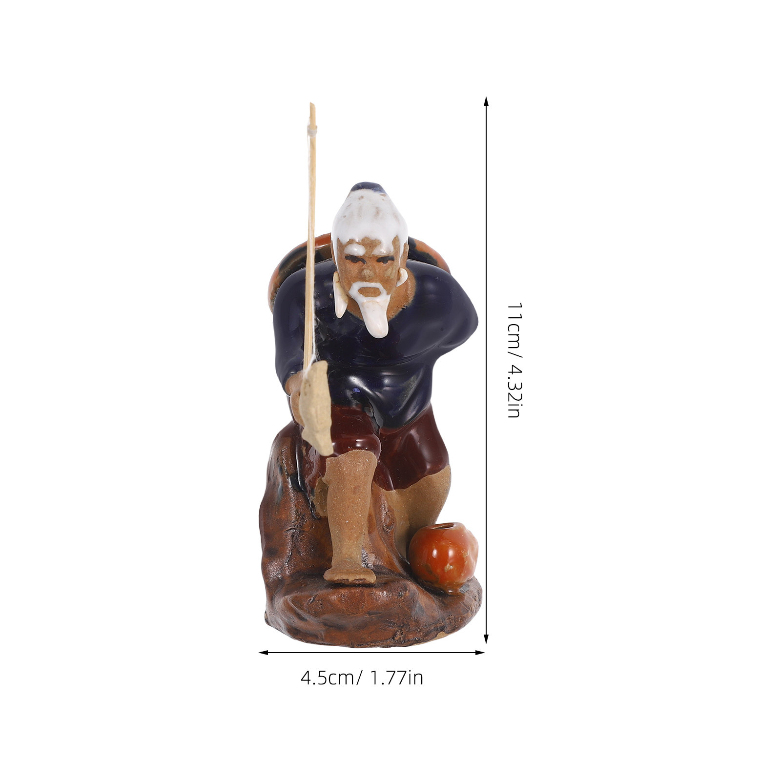 2 ชิ้น รูปปั้นชาวประมงจิ๋วเซรา - Mini Bonsai Zen Garden บทวิจารณ์และราคา