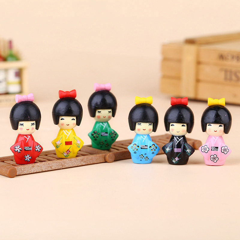 ตุ๊กตาสาวญี่ปุ่นน่ารัก ของตกแต - Bonsai Garden Miniature บทวิจารณ์และราคา