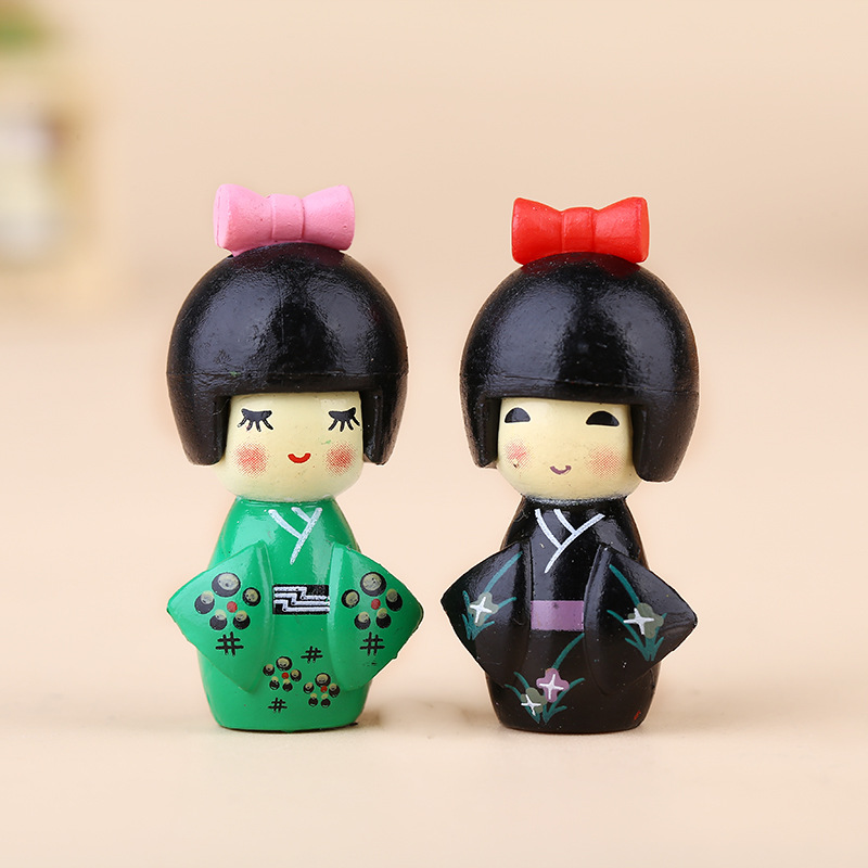 ตุ๊กตาสาวญี่ปุ่นน่ารัก ของตกแต - Bonsai Garden Miniature บทวิจารณ์และราคา