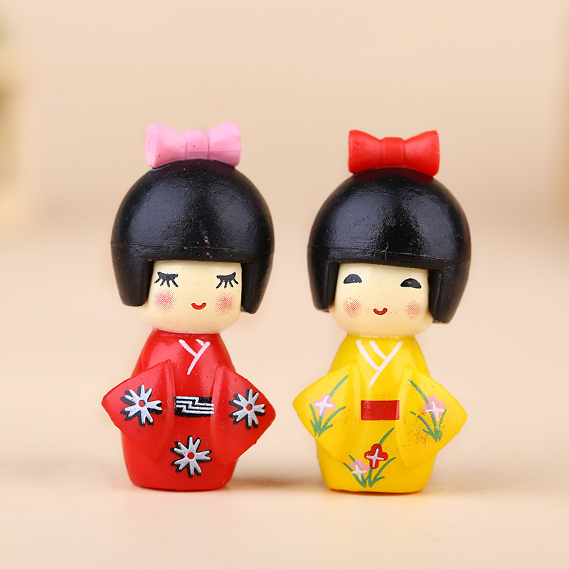ตุ๊กตาสาวญี่ปุ่นน่ารัก ของตกแต - Bonsai Garden Miniature บทวิจารณ์และราคา