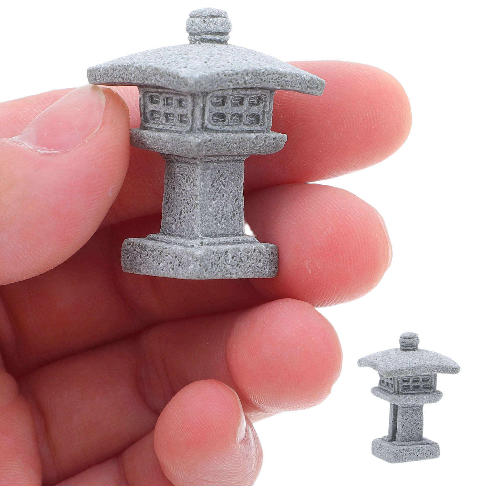 4 ชิ้น ประติมากรรมศาลาขนาดเล็ก - Mini Bonsai Zen Garden บทวิจารณ์และราคา
